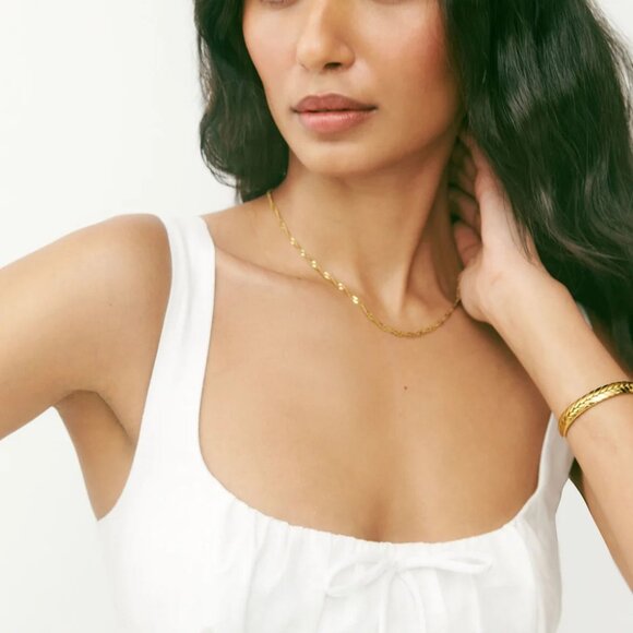 Reformation White Midi Dress - Picture 3 of 8